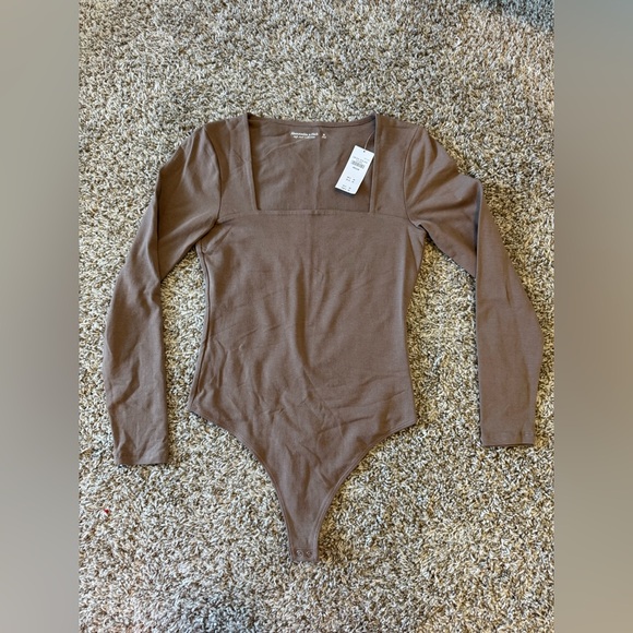 Abercrombie & Fitch light brown bodysuit. Size medium. NWT, never worn. - Picture 1 of 7